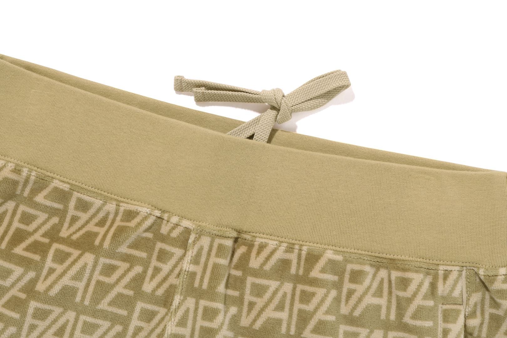 BAPE LOGO MONOGRAM VELOUR SHORTS sold by Bape product image thumbnail 7