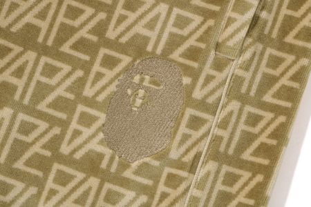 BAPE LOGO MONOGRAM VELOUR SHORTS sold by Bape