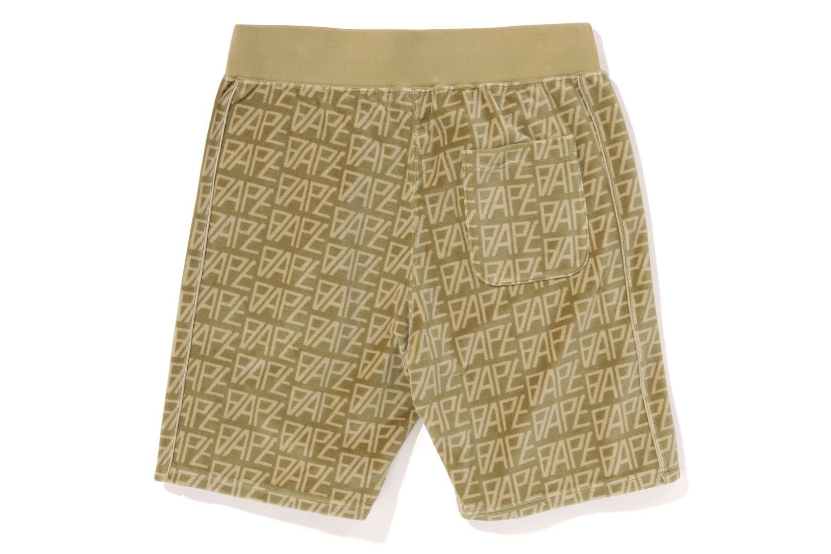 BAPE LOGO MONOGRAM VELOUR SHORTS sold by Bape product image thumbnail 6