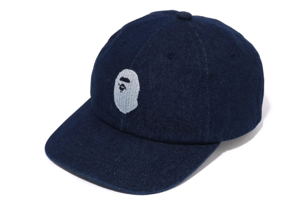 APE HEAD DENIM CAP sold by Bape