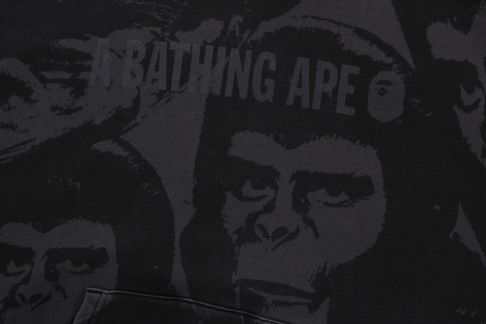 OVERALL GARMENT DYED PHOTO PULLOVER HOODIE sold by Bape product image thumbnail 3
