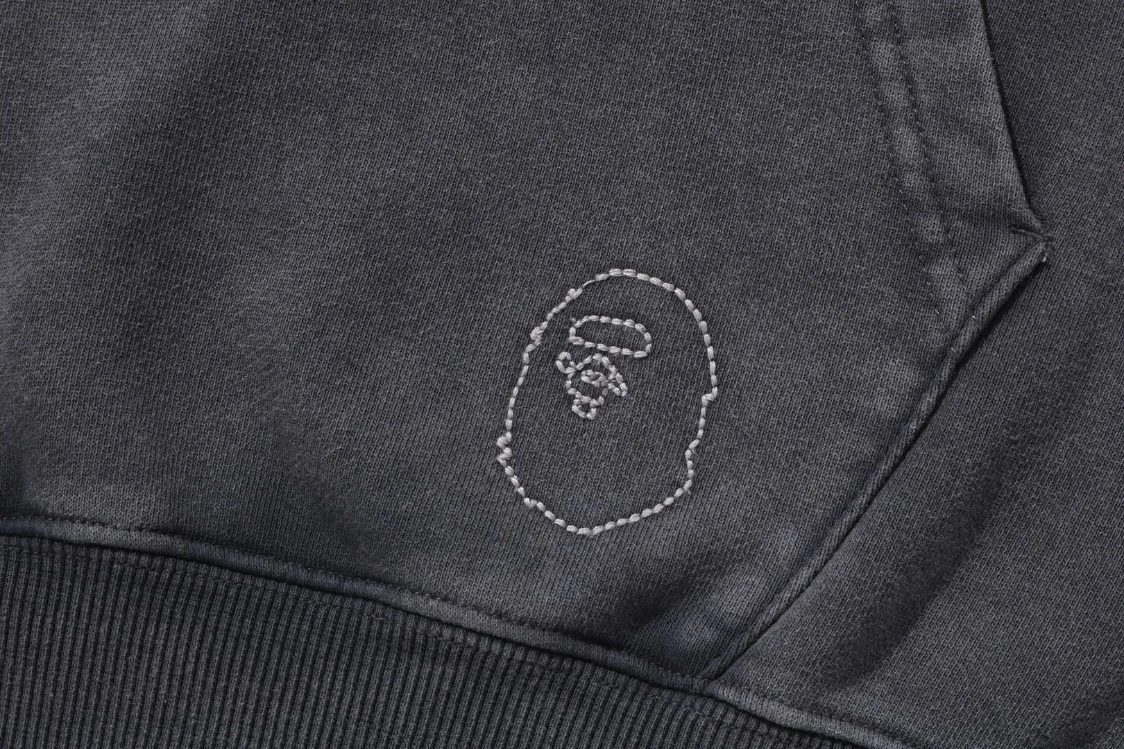 PIGMENT DYED OVERSIZED PULLOVER HOODIE sold by Bape product image thumbnail 4