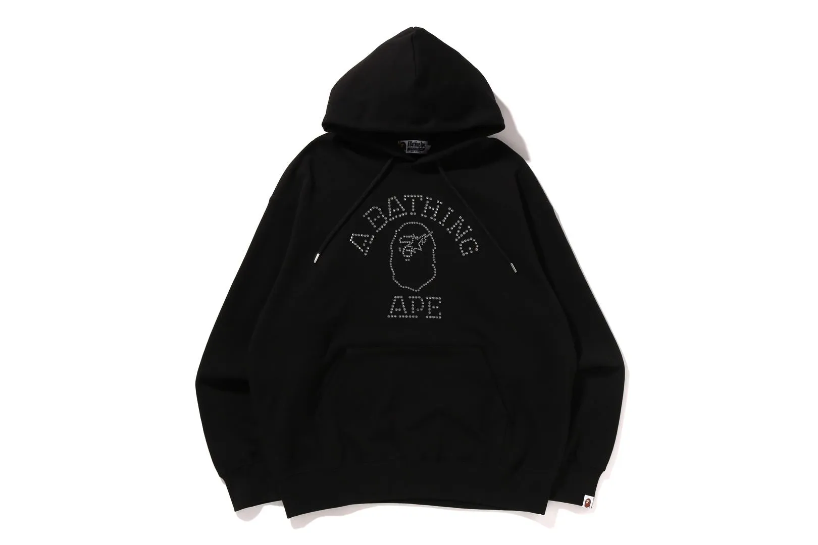 RHINESTONE COLLEGE PULLOVER HOODIE sold by Bape