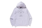 RHINESTONE COLLEGE PULLOVER HOODIE sold by Bape