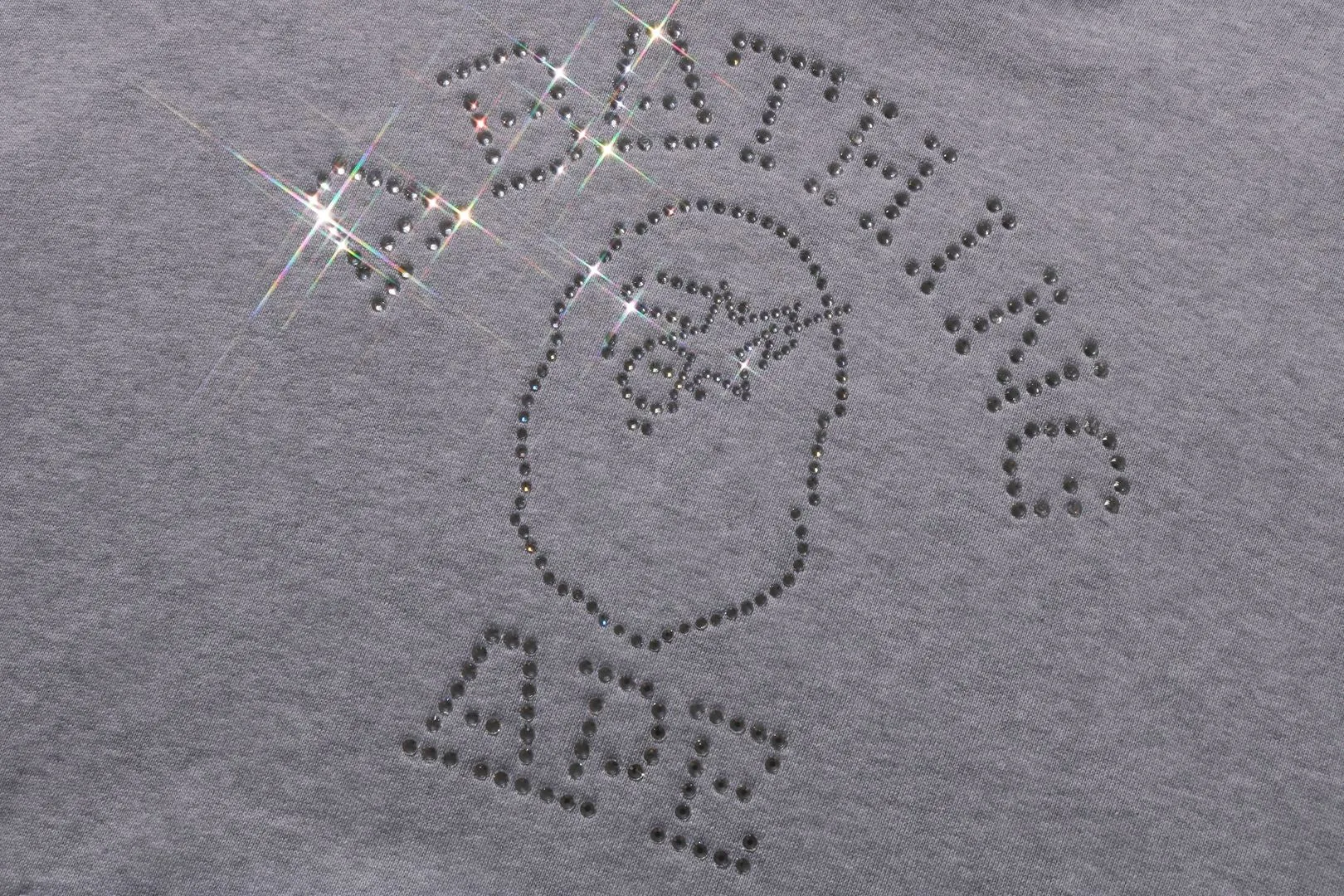 RHINESTONE COLLEGE PULLOVER HOODIE sold by Bape product image thumbnail 4