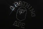 RHINESTONE COLLEGE PULLOVER HOODIE sold by Bape
