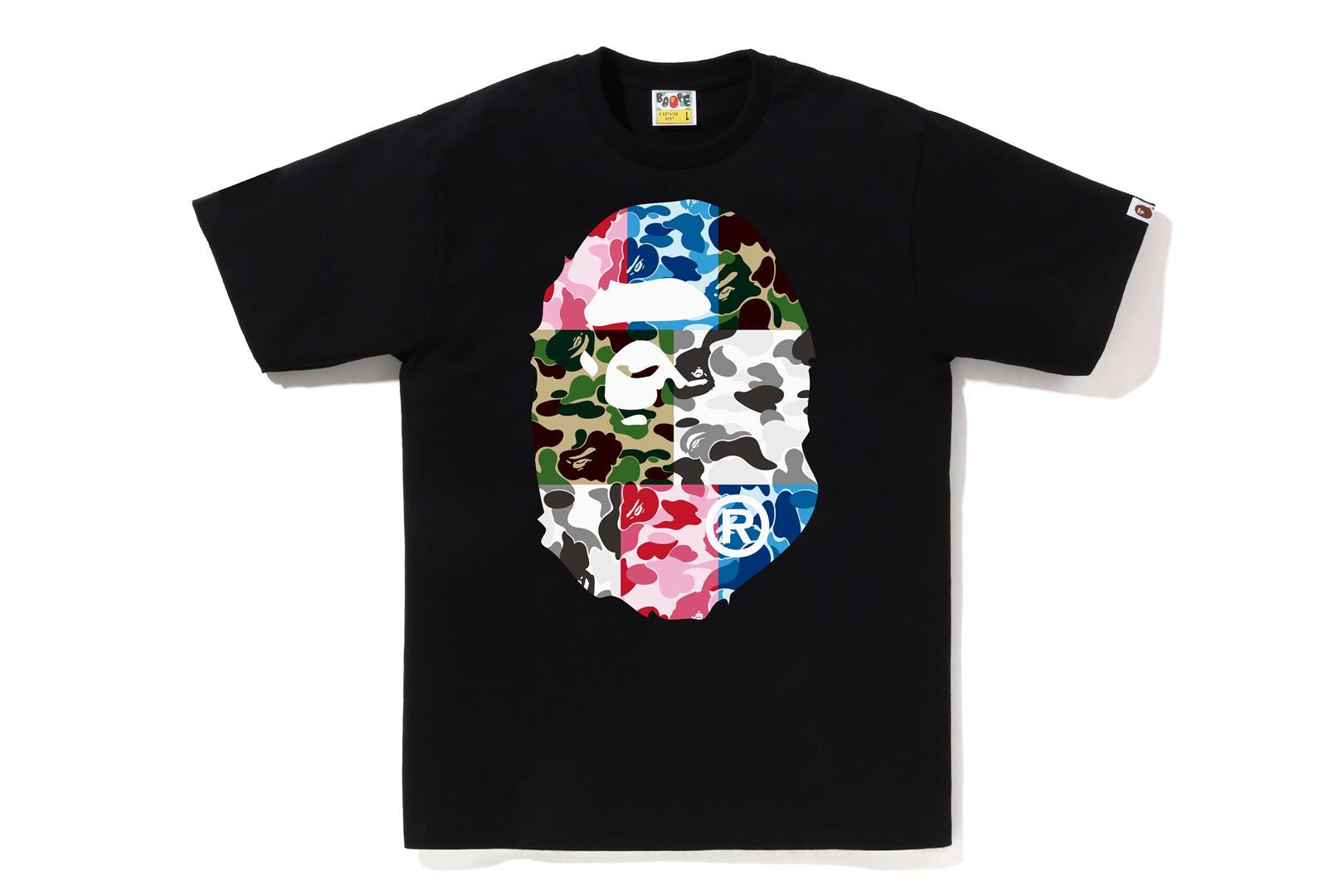 ABC CAMO CRAZY BIG APE HEAD TEE sold by Bape