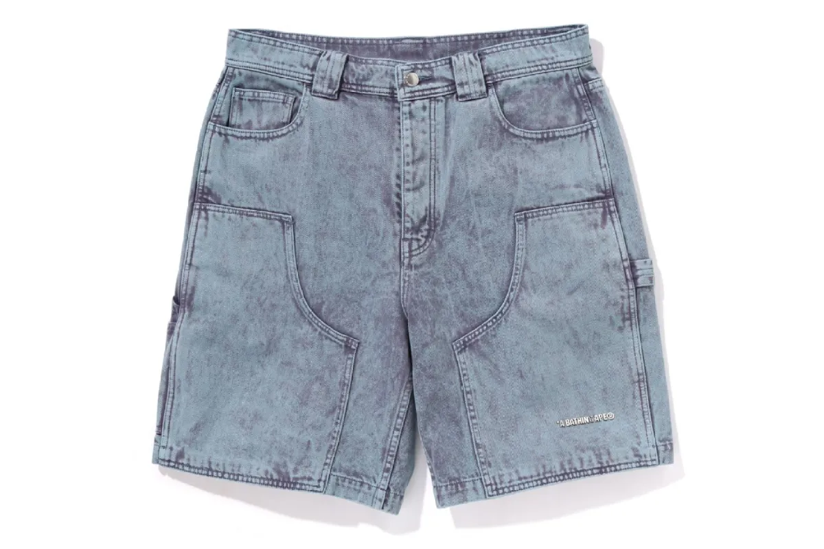 ACID WASH WORK SHORTS made by Bape