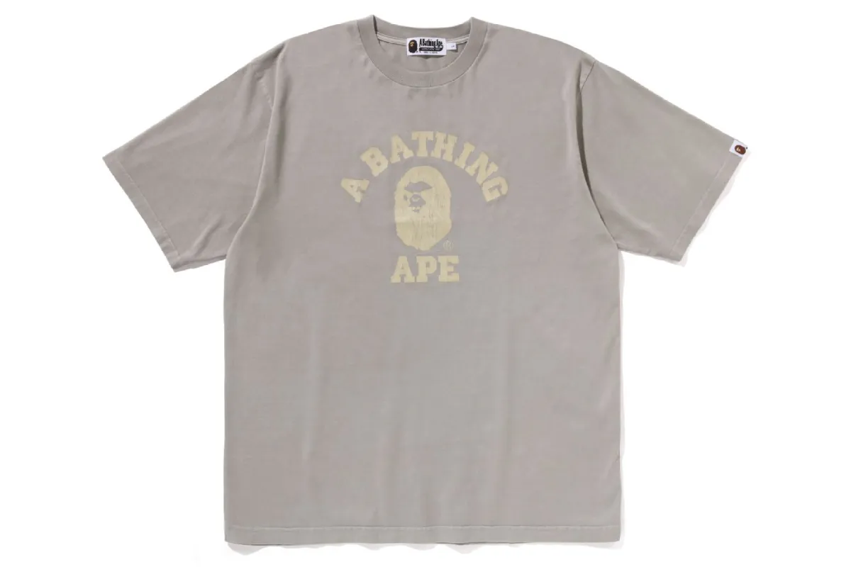 OVERDYE COLLEGE RELAXED FIT TEE made by Bape