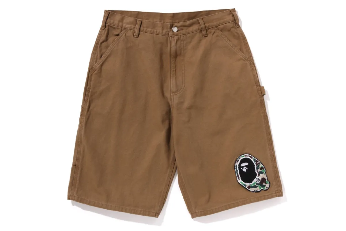 WASHED DUCK PAINTER SHORTS made by Bape
