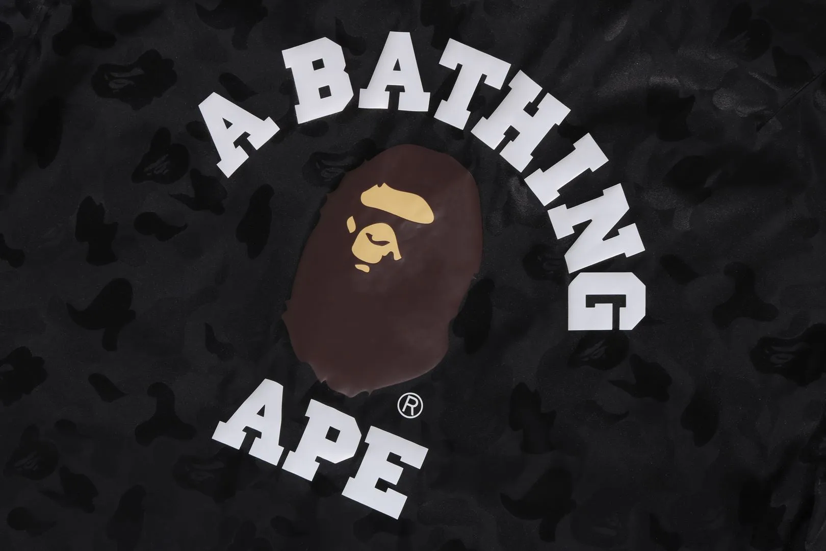 ABC CAMO POLYESTER JACQUARD COLLEGE COACH JACKET sold by Bape product image thumbnail 4