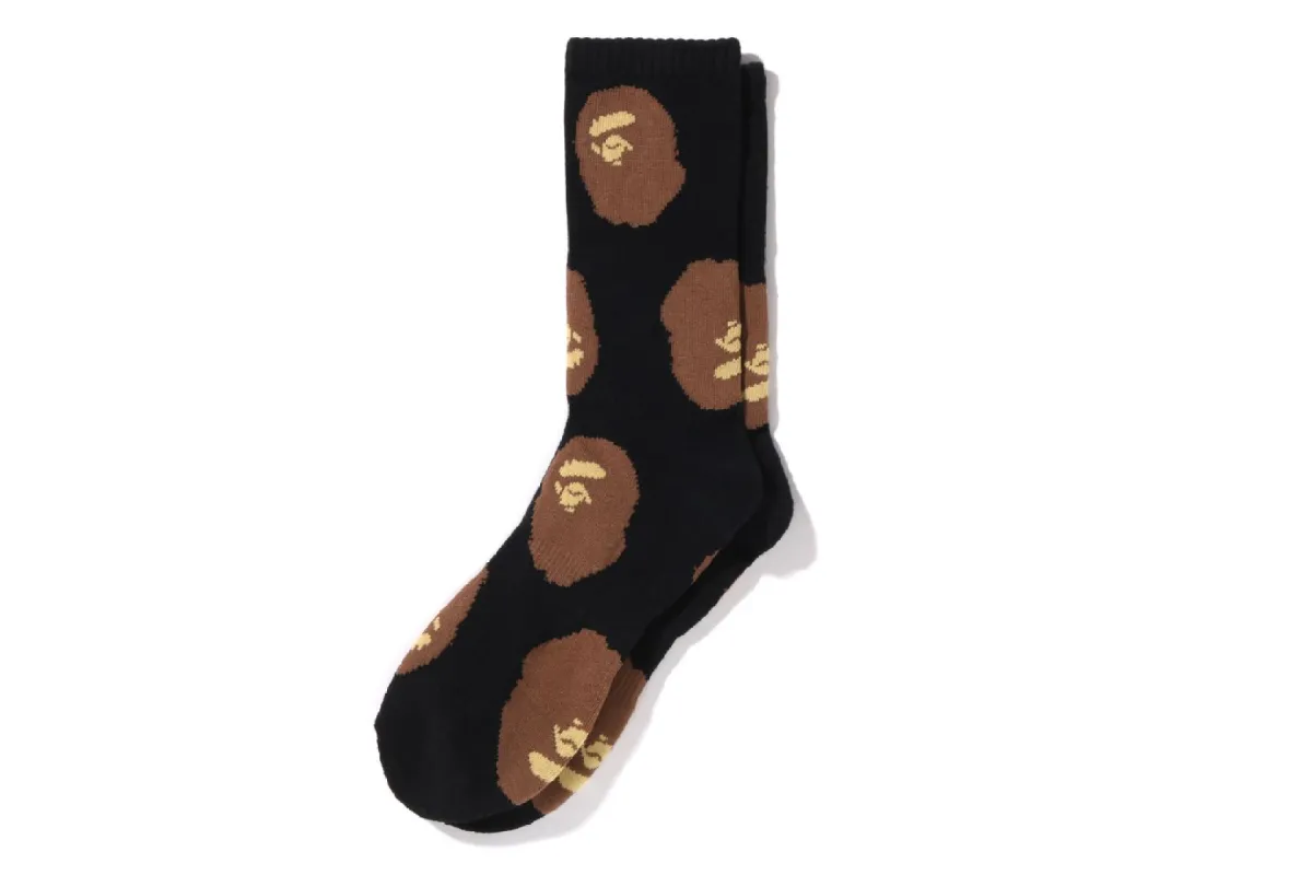 APE HEAD PATTERN SOCKS sold by Bape