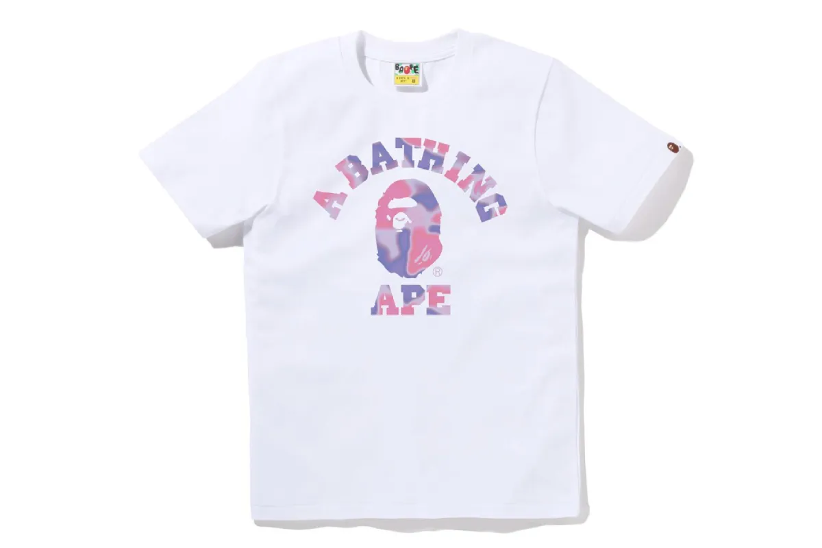 LIQUID CAMO COLLEGE TEE sold by Bape
