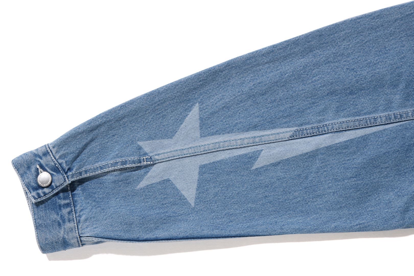 METAL LOGO PIN DENIM JACKET sold by Bape product image thumbnail 4