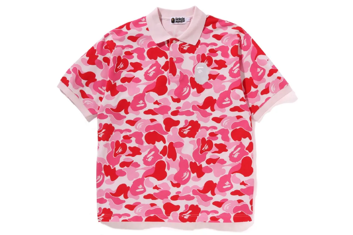 ABC CAMO LARGE APE HEAD POLO sold by Bape