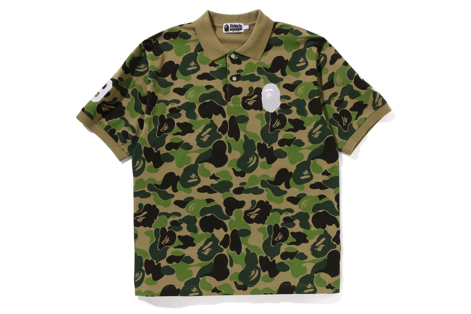 ABC CAMO LARGE APE HEAD POLO sold by Bape product image thumbnail 5