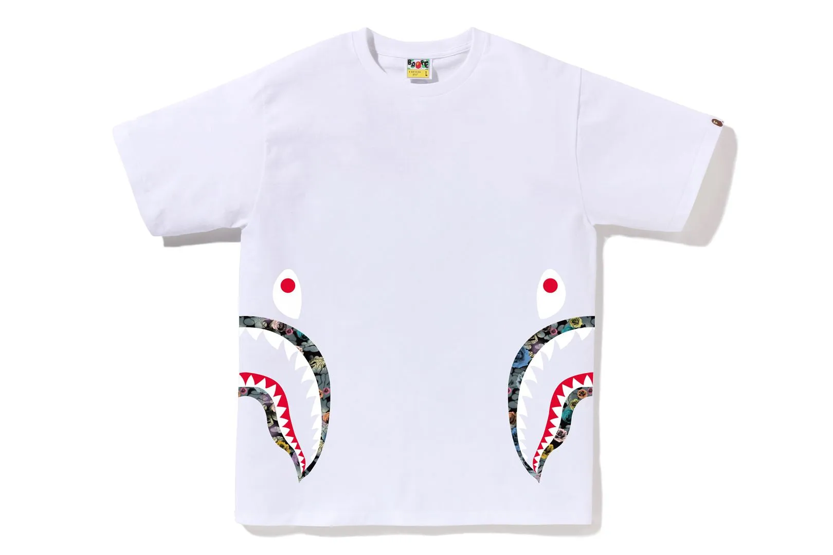 FLORAL CAMO SIDE SHARK TEE sold by Bape product image thumbnail 3