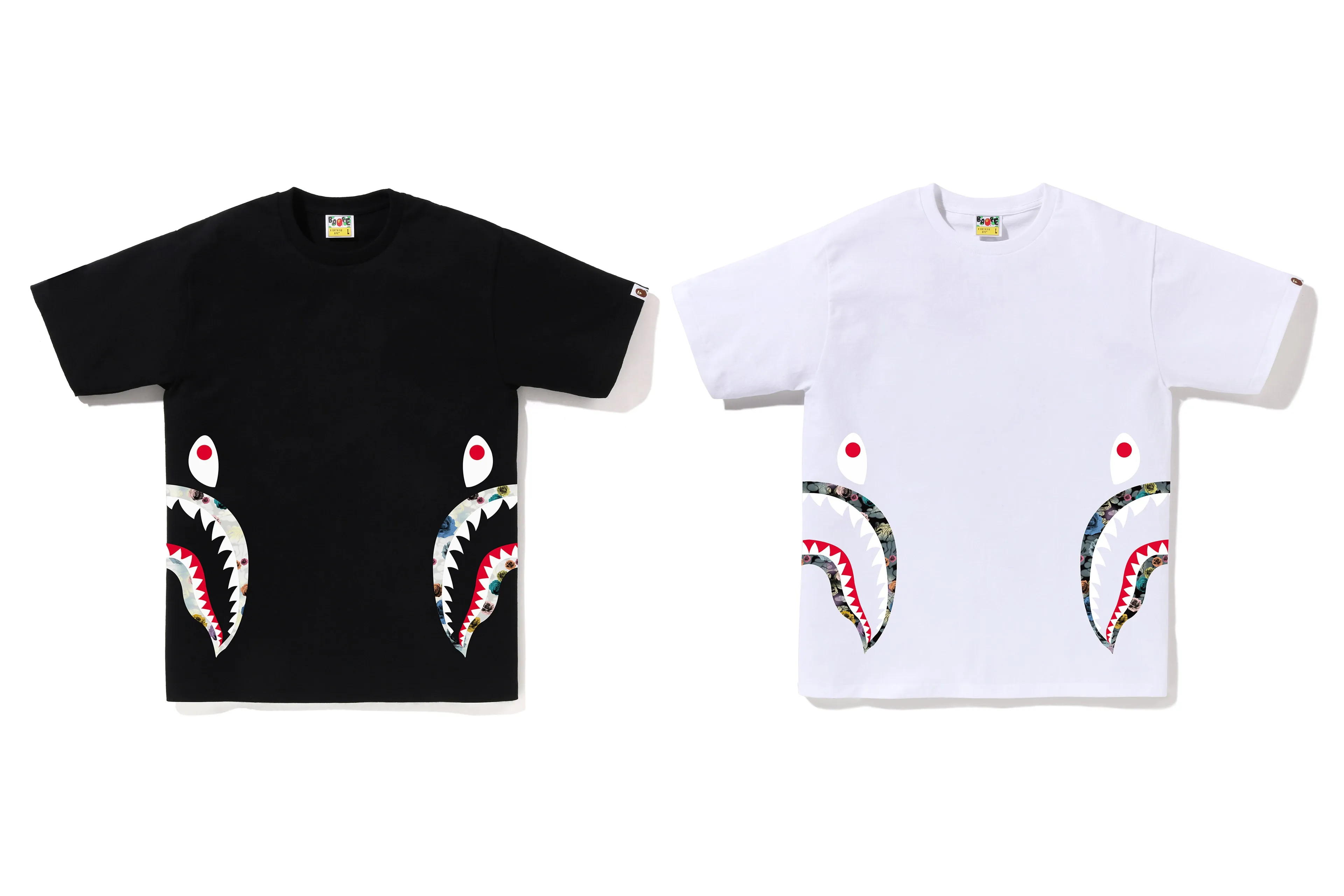 FLORAL CAMO SIDE SHARK TEE sold by Bape product image thumbnail 5