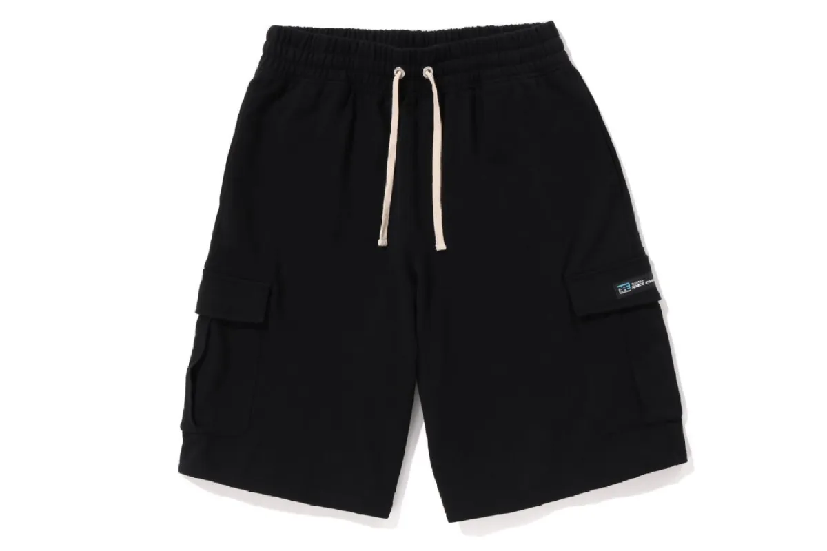6 POCKET WIDE FIT SWEAT SHORTS made by Bape