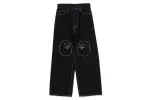 APE HEAD OVERSIZED FIT 12 OZ DENIM PANTS sold by Bape