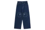 APE HEAD OVERSIZED FIT 12 OZ DENIM PANTS sold by Bape