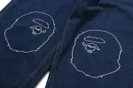 APE HEAD OVERSIZED FIT 12 OZ DENIM PANTS sold by Bape