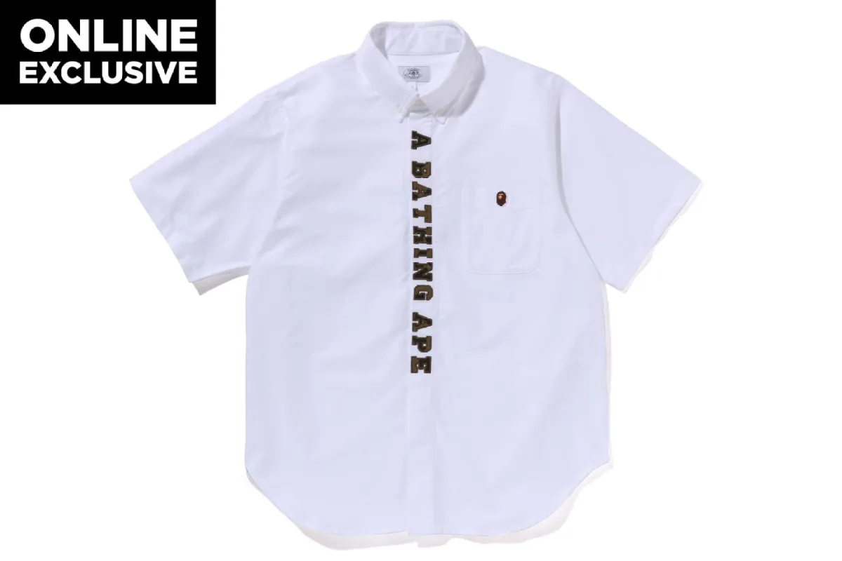 1ST CAMO APPLIQUE OXFORD BD SHIRT sold by Bape