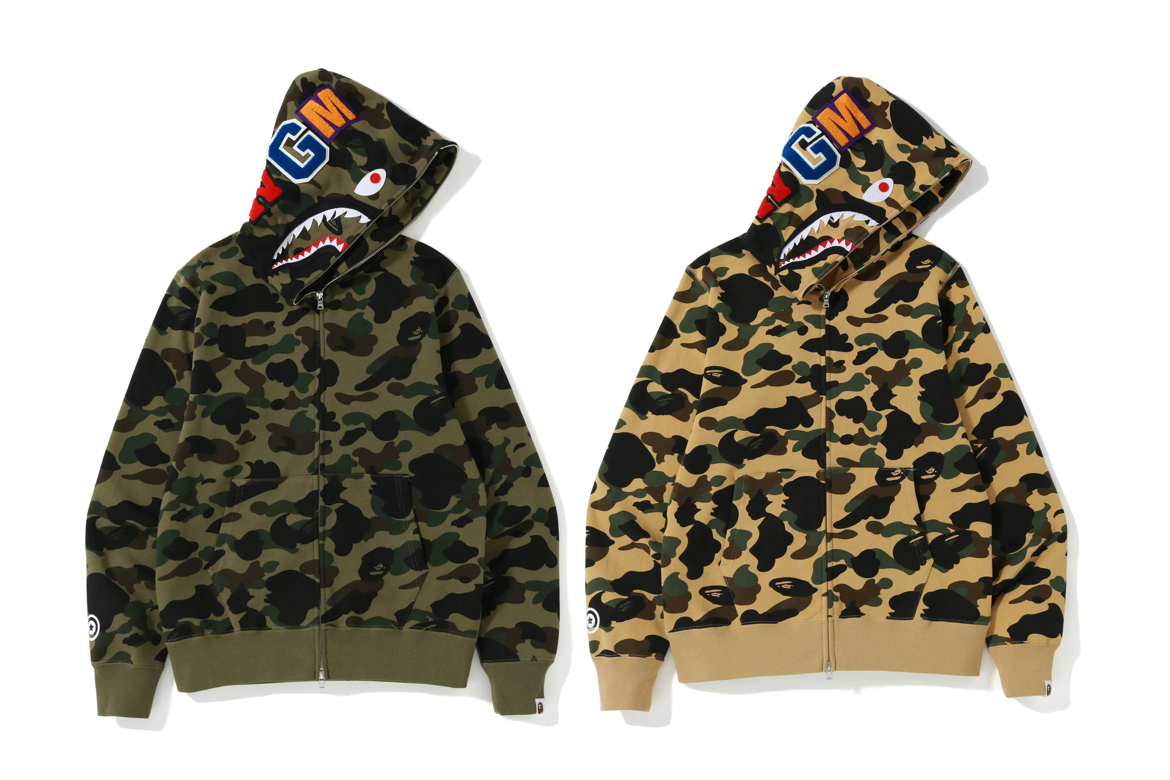 1ST CAMO SHARK FULL ZIP HOODIE sold by Bape product image thumbnail 5