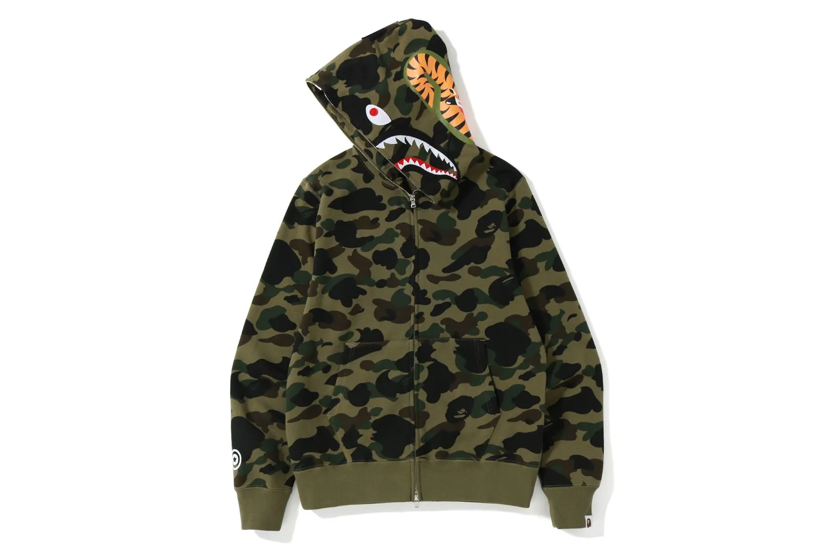 1ST CAMO SHARK FULL ZIP HOODIE sold by Bape product image thumbnail 2