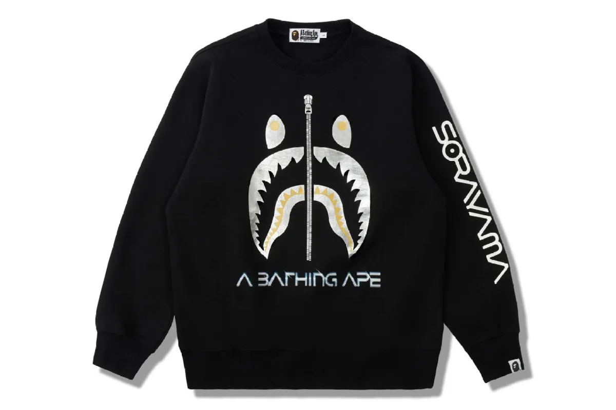 【 BAPE X HAJIME SORAYAMA 】SHARK CREWNECK sold by Bape
