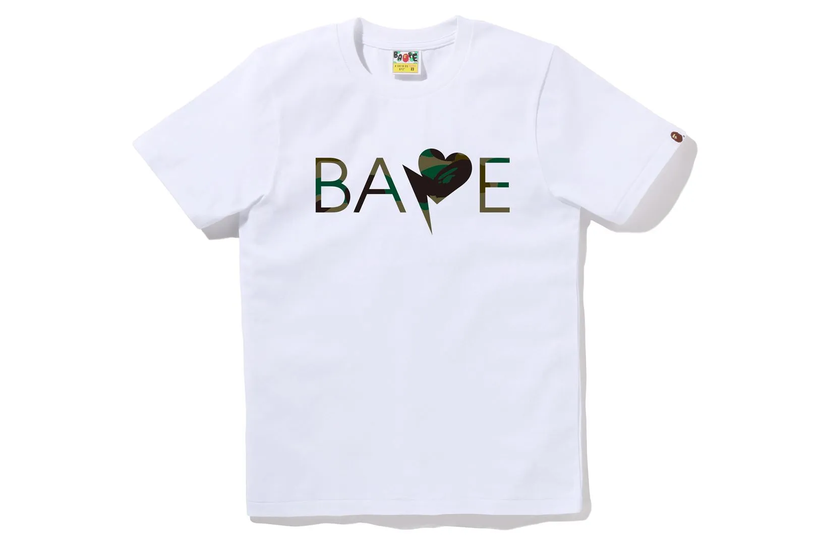 1ST CAMO HEART BAPE LOGO TEE sold by Bape product image thumbnail 5