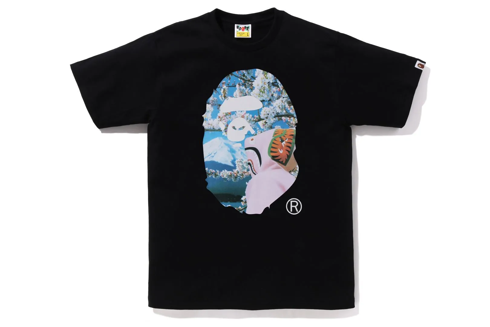 SAKURA APE HEAD PHOTO TEE #1 sold by Bape
