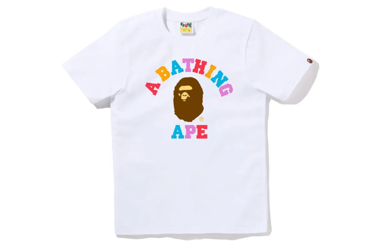 COLORS COLLEGE TEE sold by Bape