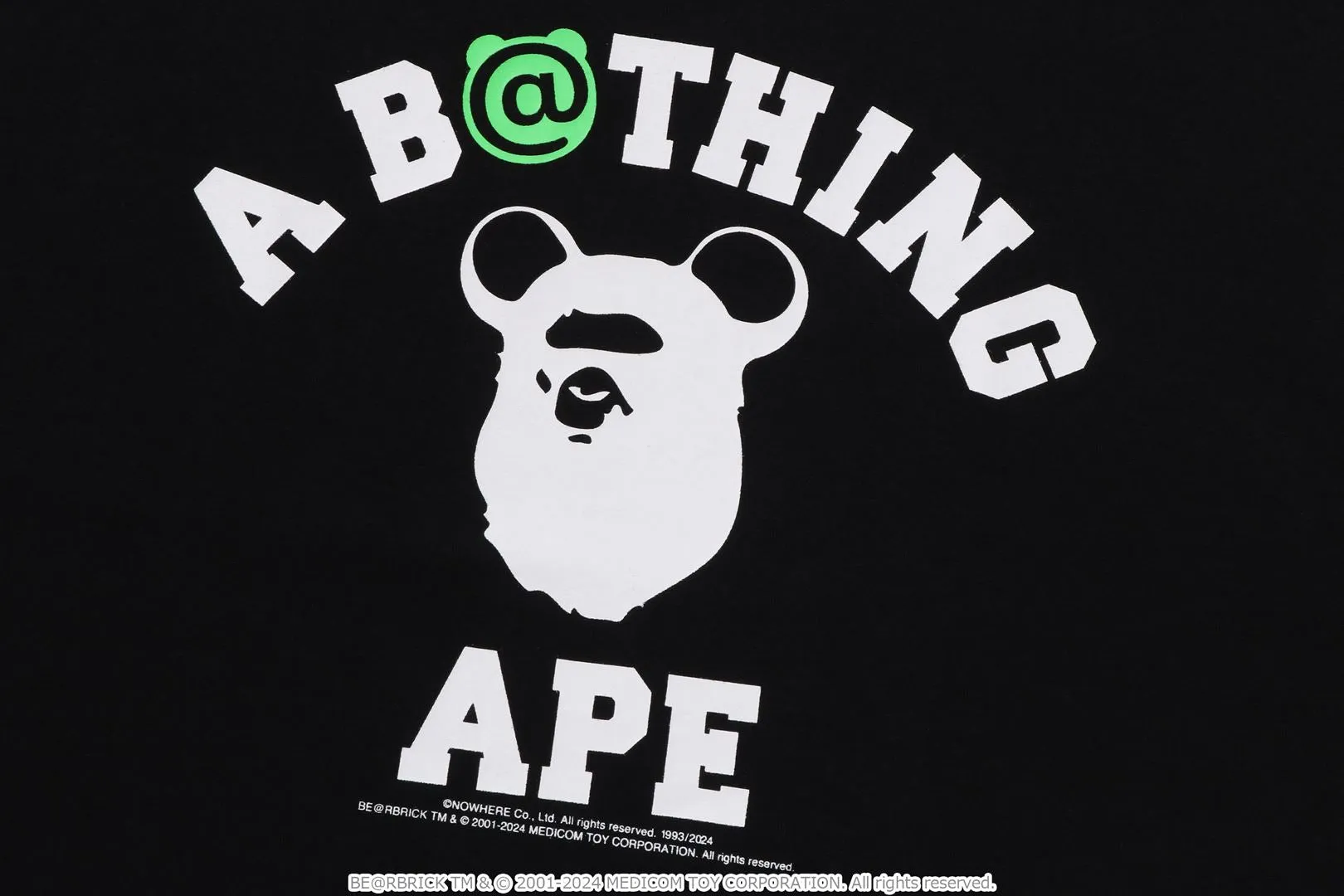 【 BAPE X MEDICOM TOY 】BE@R COLLEGE TEE sold by Bape product image thumbnail 3