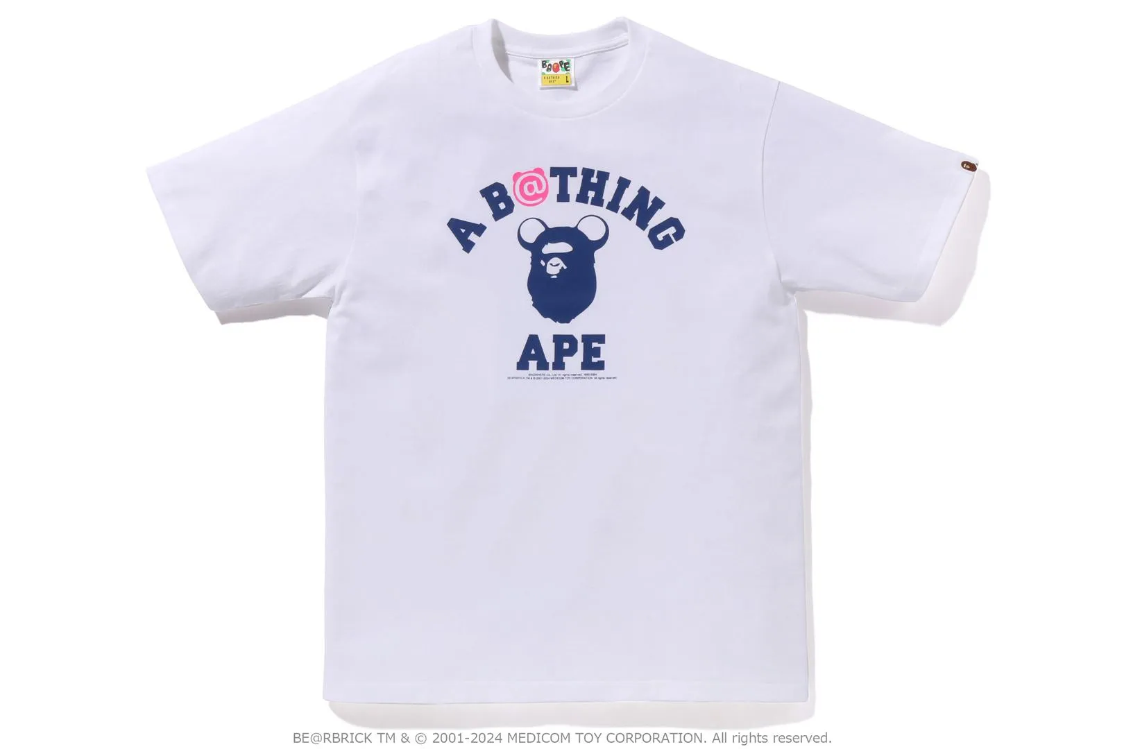 【 BAPE X MEDICOM TOY 】BE@R COLLEGE TEE sold by Bape product image thumbnail 5