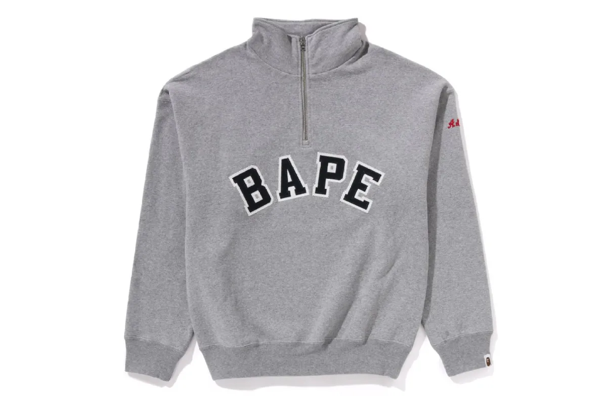 BAPE APPLIQUE HALF ZIP SWEATER sold by Bape