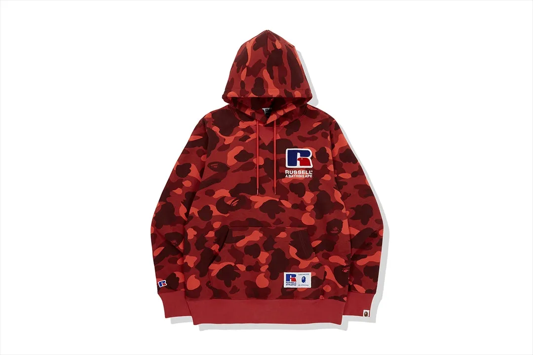 【 BAPE X RUSSELL 】 COLOR CAMO COLLEGE PULLOVER HOODIE sold by Bape product image thumbnail 4