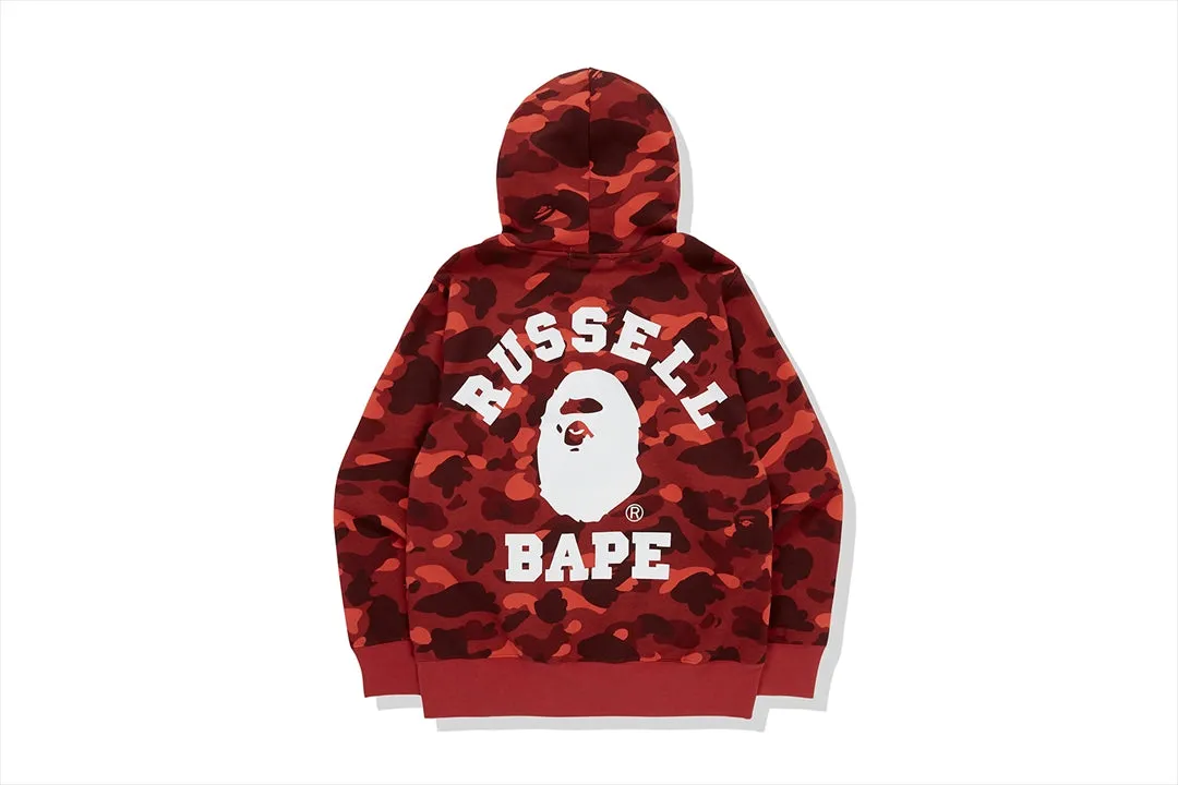 【 BAPE X RUSSELL 】 COLOR CAMO COLLEGE PULLOVER HOODIE sold by Bape product image thumbnail 5