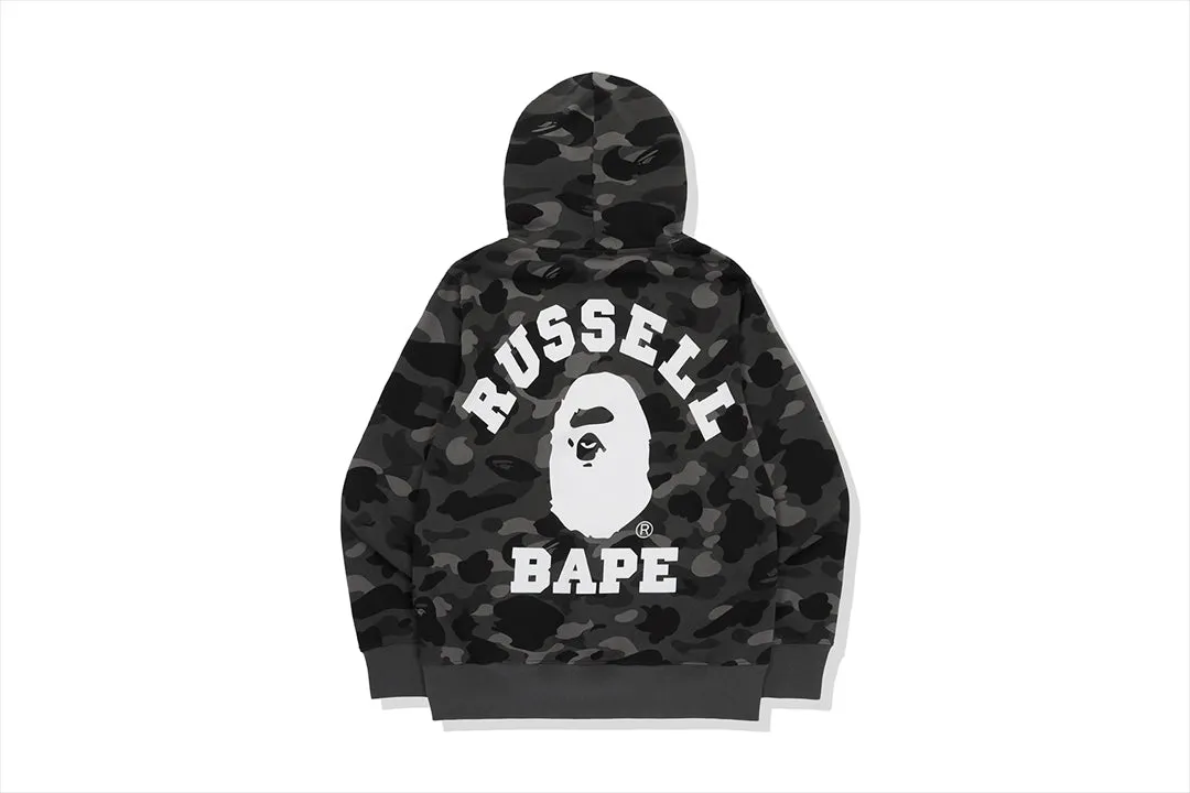 【 BAPE X RUSSELL 】 COLOR CAMO COLLEGE PULLOVER HOODIE sold by Bape product image thumbnail 2