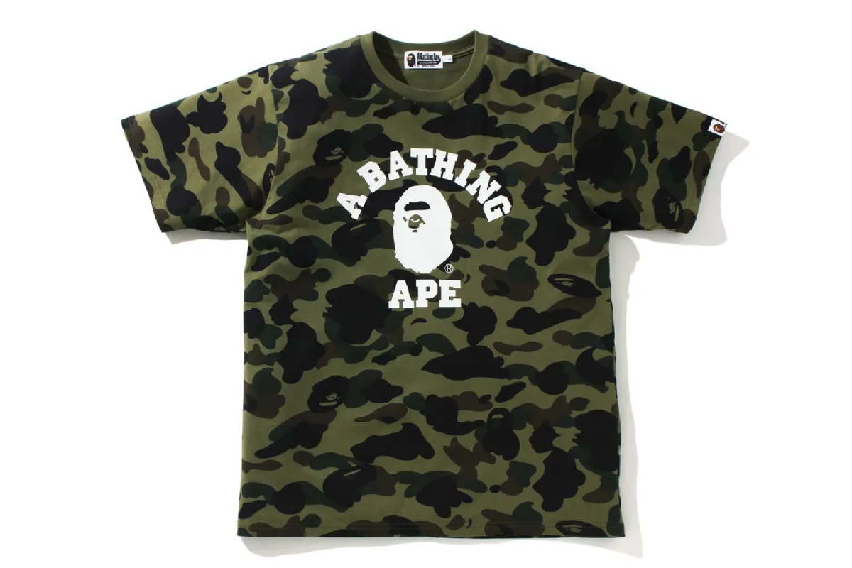1ST CAMO COLLEGE TEE sold by Bape