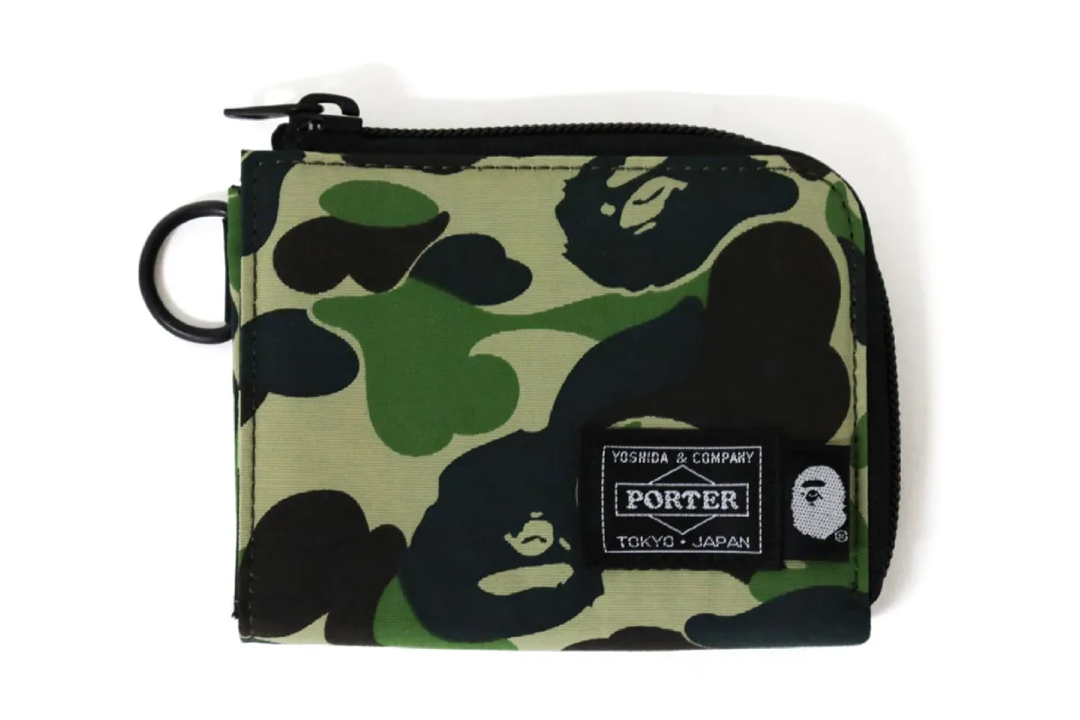 【 BAPE X PORTER 】ABC CAMO MINI WALLET sold by Bape