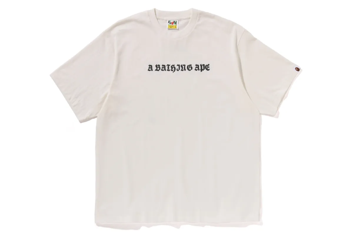 GOTHIC LOGO RELAXED FIT TEE sold by Bape