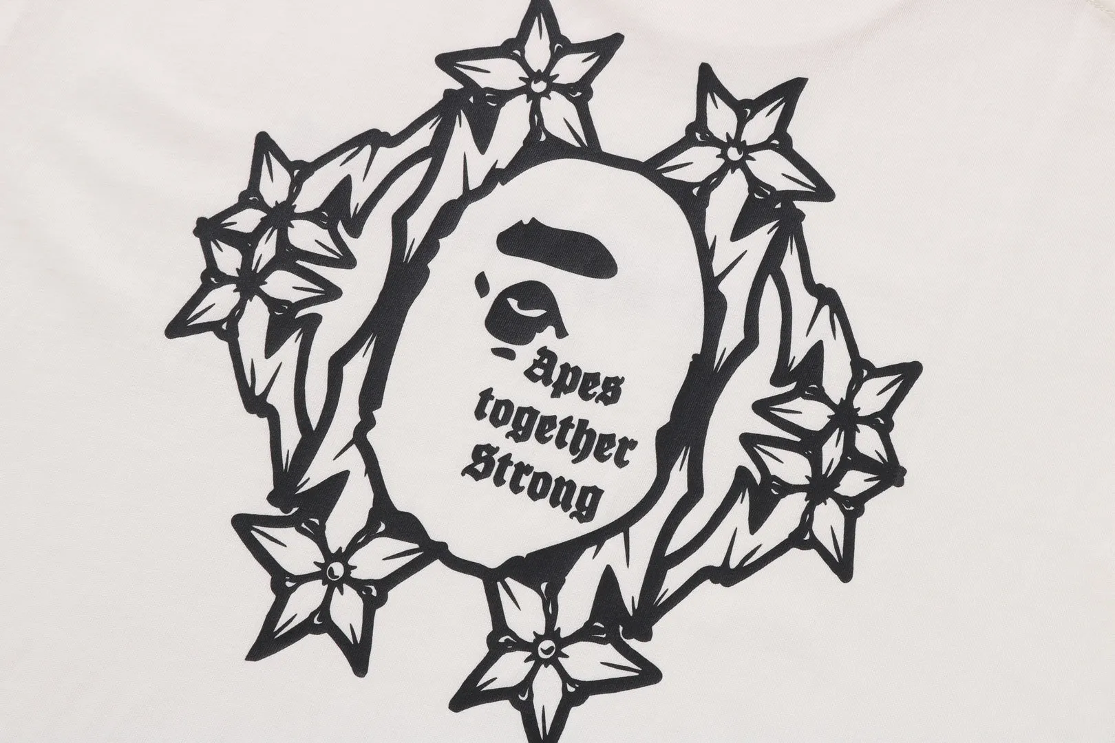 GOTHIC LOGO RELAXED FIT TEE sold by Bape product image thumbnail 4