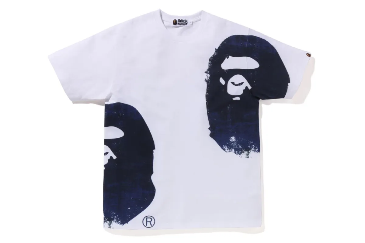 OVERPRINTED MULTI APE HEAD TEE sold by Bape