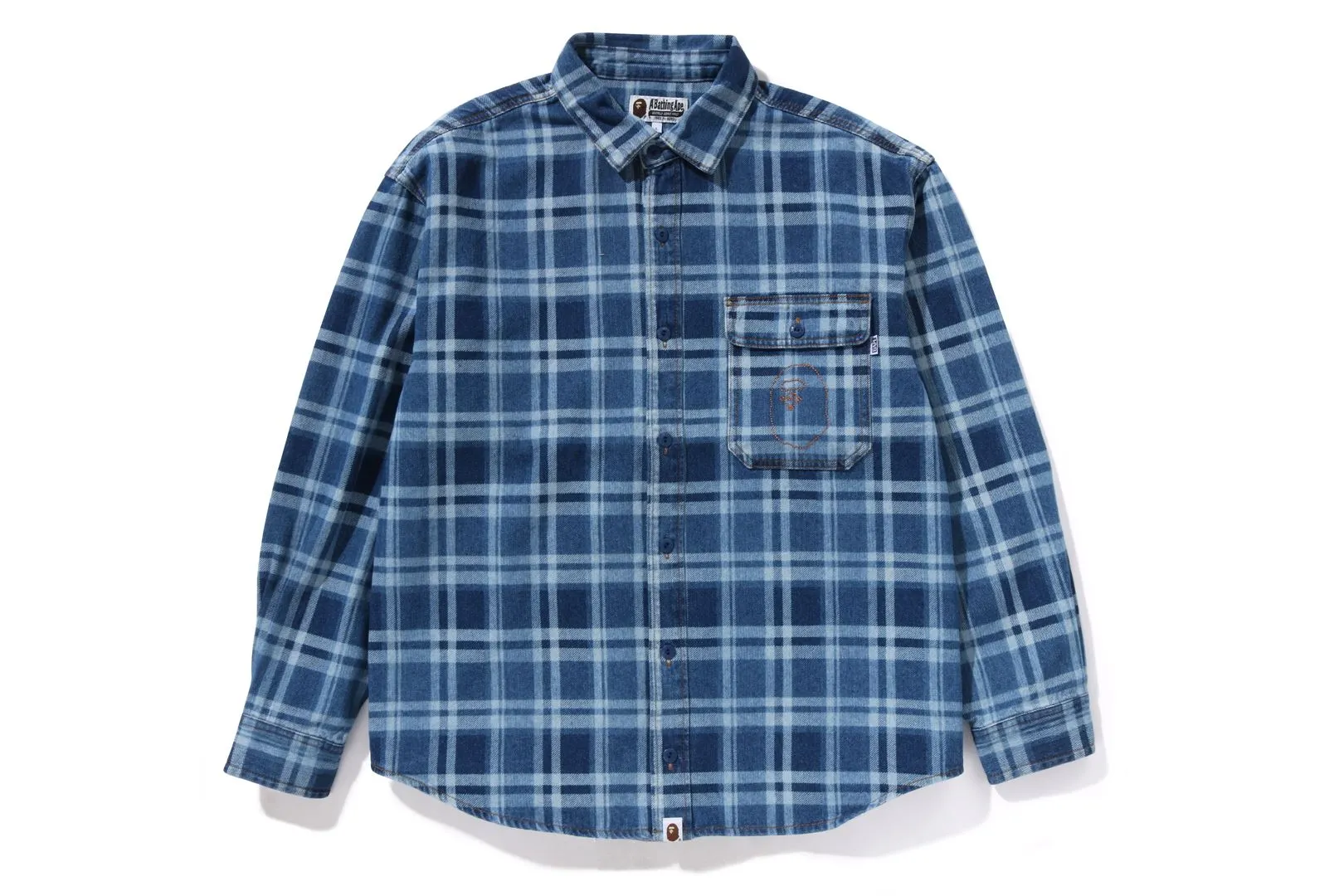 BAPE CHECK DENIM SHIRT sold by Bape
