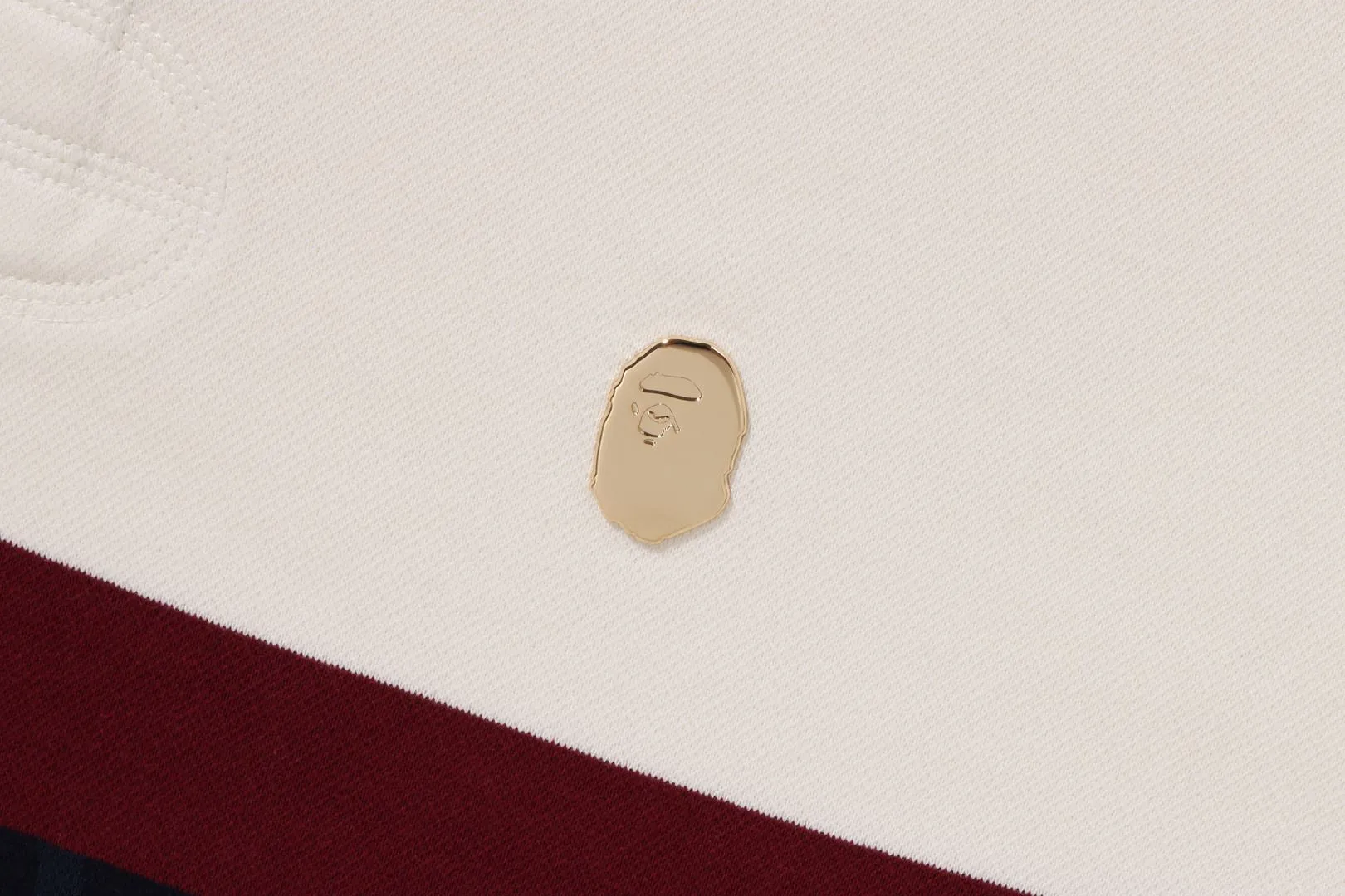 METAL ONE POINT BAPE L/S COLOR BLOCKING RUGBY POLO sold by Bape product image thumbnail 2