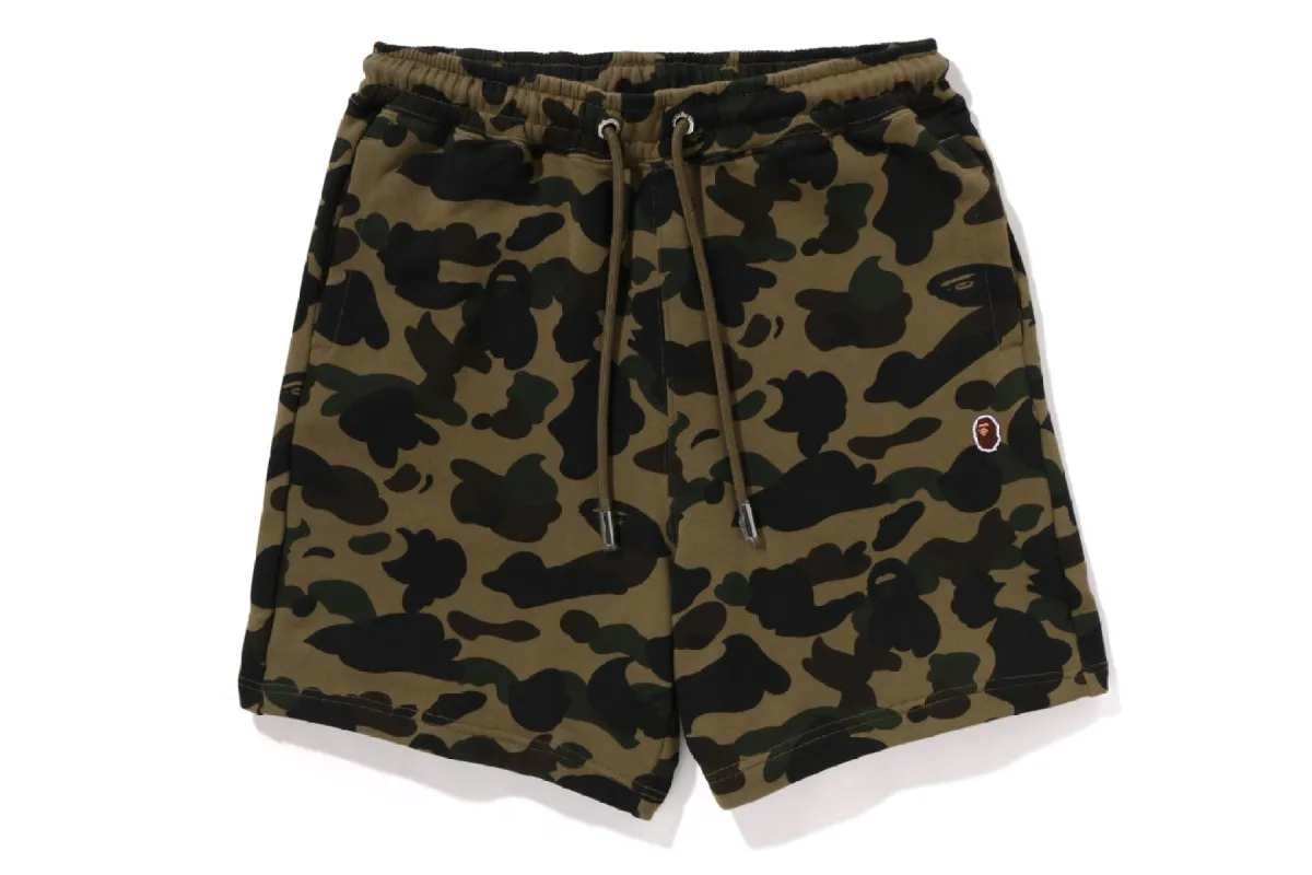 1ST CAMO APE HEAD ONE POINT SWEAT SHORTS sold by Bape