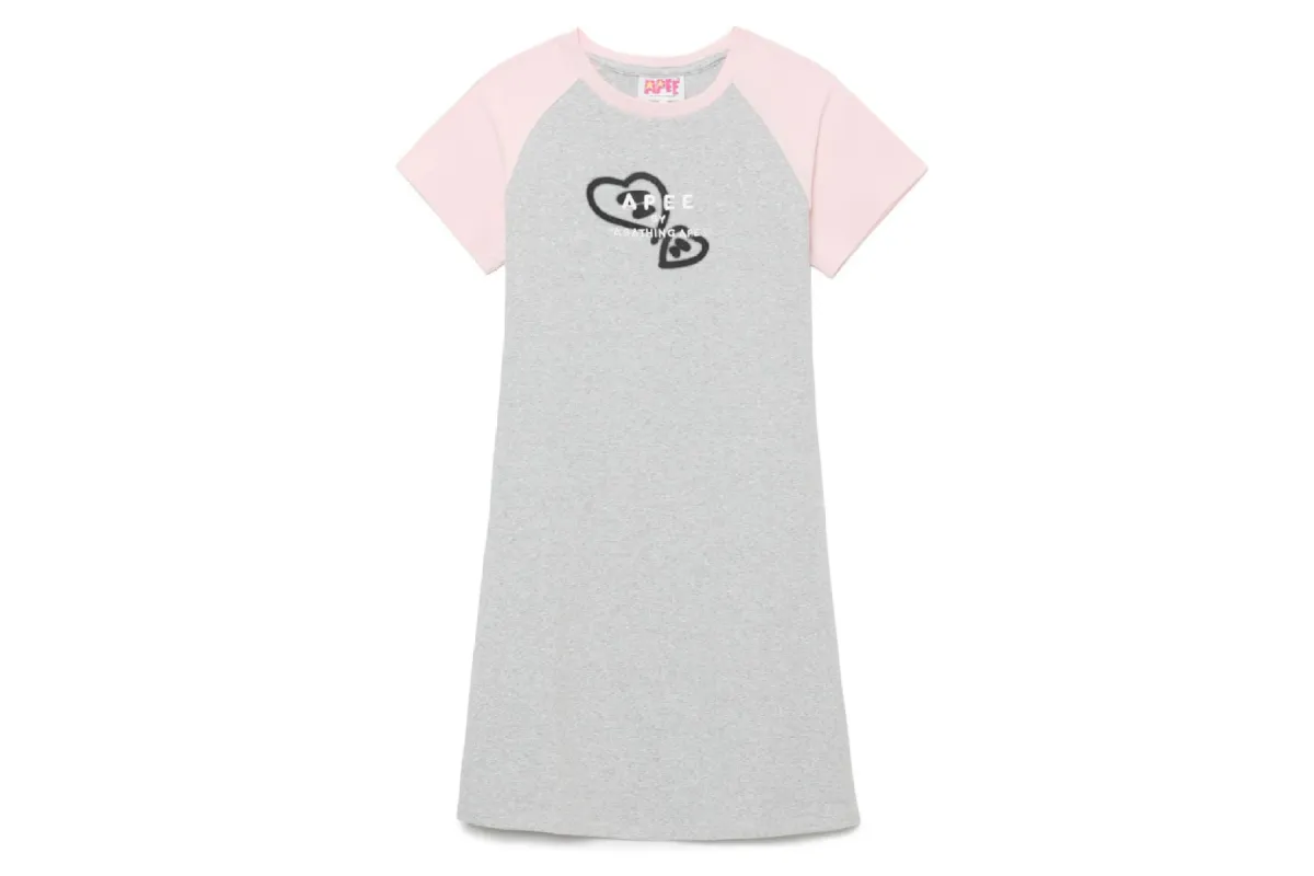 GRAPHIC RAGLAN MINI DRESS sold by Bape