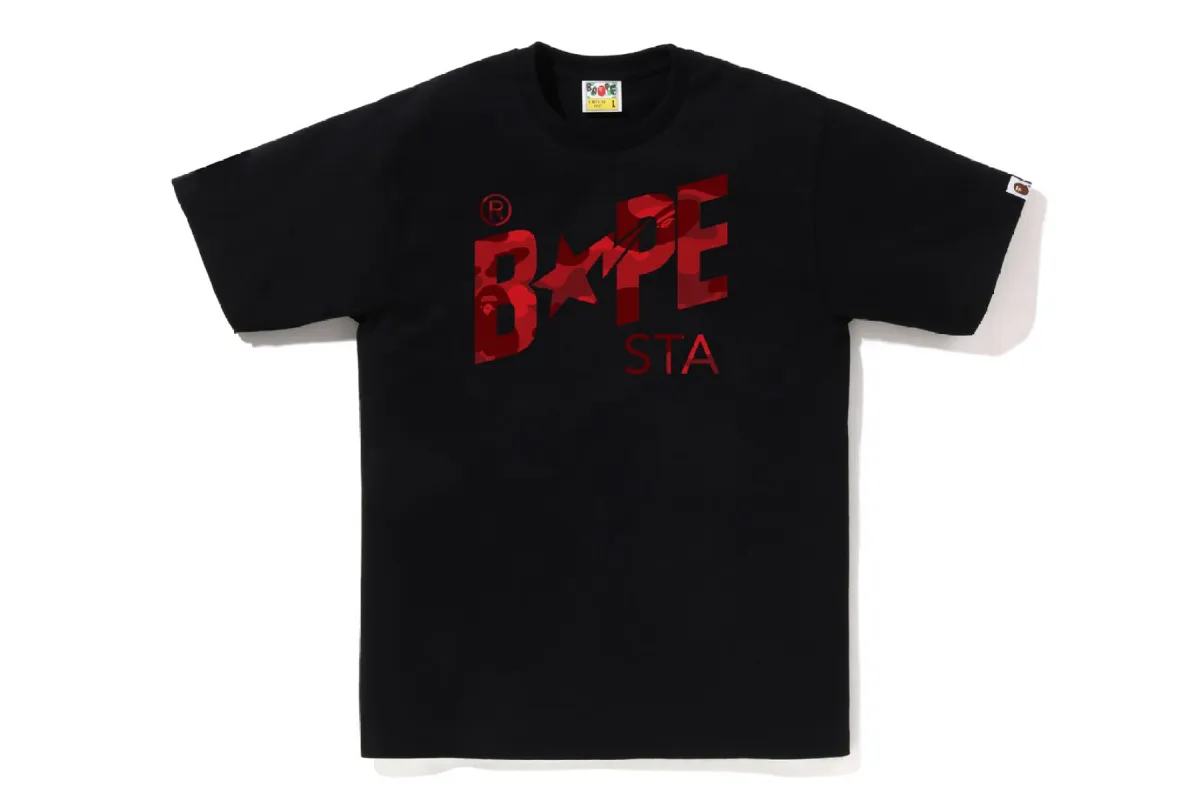 COLOR CAMO BAPE STA LOGO TEE sold by Bape