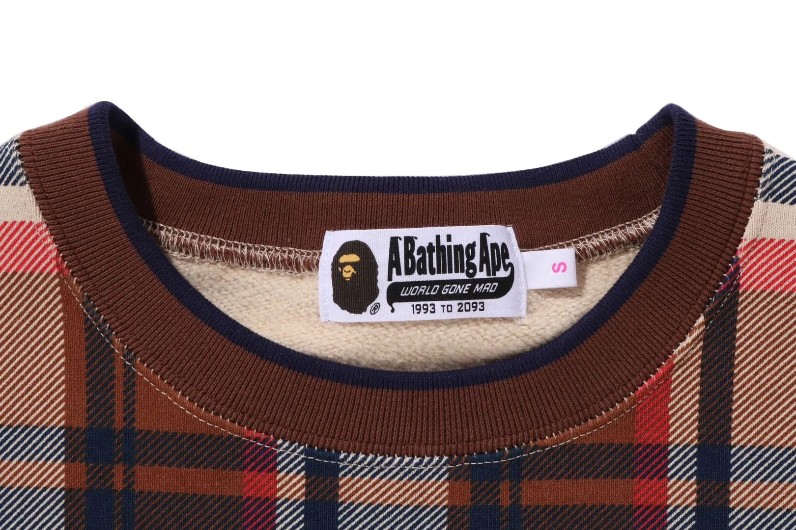 BAPE CHECK WIDE FIT CREWNECK sold by Bape product image thumbnail 4
